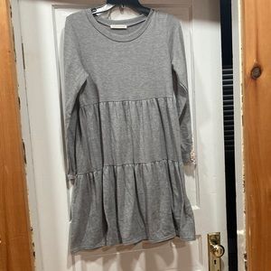 Grey sweater dress